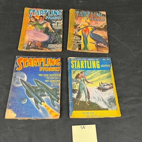 A Group of Four 'Startling Stories' Pulp Magazines, including November 1947 and December 1951 issues