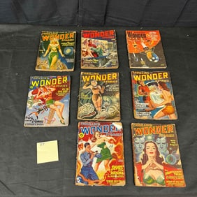 A Collection of Thrilling Wonder Stories Pulp Magazines