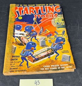 Startling Stories Pulp Magazine, September 1939 Alex Schomburg Cover Art