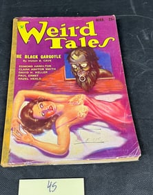 Weird Tales Magazine, Volume 23, Number 3, March 1934, Featuring 'The Black Gargoyle' by Hugh B.