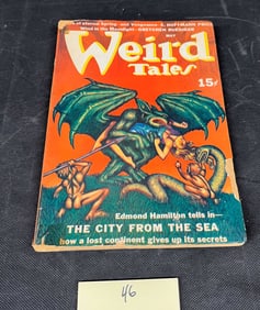 Weird Tales Pulp Magazine, May 1940, Featuring Art by Virgil Finlay and Hannes Bok