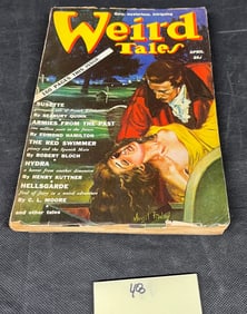 Weird Tales, April 1939, Virgil Finlay Cover, featuring Seabury Quinn, Robert Bloch, C.L. Moore