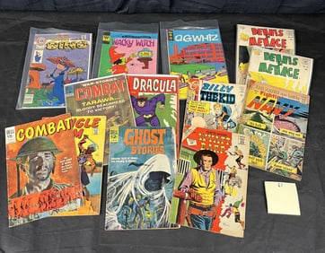 A Collection of Mid-20th Century Comic Books, including Dell's Ghost Stories