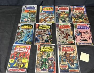 A Collection of Eleven Marvel Comics: Captain Savage and His Leatherneck Raiders and Captain Savage