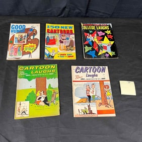 A Collection of Mid-20th Century Humor and Gag Cartoon Magazines, including Cartoon Laughs by Atlas