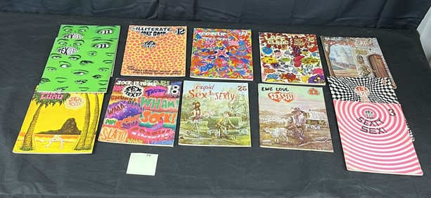 A Group of Vintage 'Sex to Sexty' Adult Humor Magazines