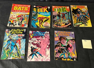 A Group of 7 DC Comics, including Captain Action, Brother Power The Geek, and Tales Calculated to