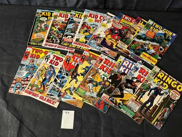 A Collection of Marvel Western Comic Books, circa 1970s, including Two-Gun Kid, Kid Outlaw, and