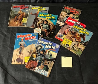 A Collection of Eight Monte Hale Western Comic Books