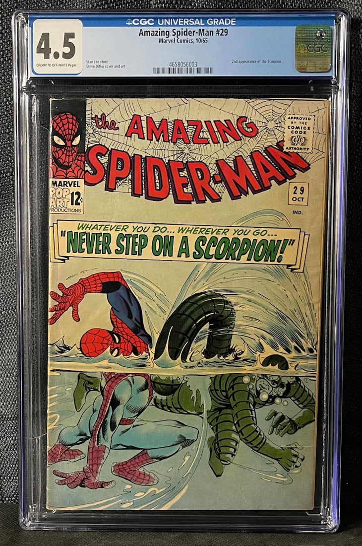 Marvel Comics, The Amazing Spider-Man #29, 2nd Appearance of the Scorpion, CGC Graded 4.5 (1 of 1)