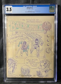 BATMANIA #7, Biljo White, November 1965 Fanzine , CGC 3.5