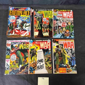 A Collection of DC Comics Star-Spangled War Stories, Enemy Ace, and The Unknown Soldier Comic Books,