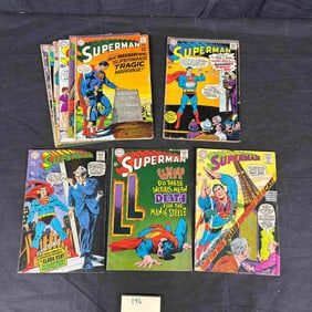 A Collection of Vintage DC Comics Superman Comic Books, Silver Age, circa 1960s-1970s