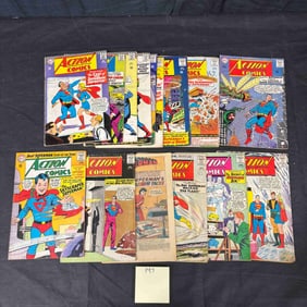 A Collection of Silver Age DC Comics 'Action Comics' Series