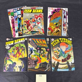 A Group of Eight DC Comics Teen Titans Comic Books, Late 1960s-Early 1970s