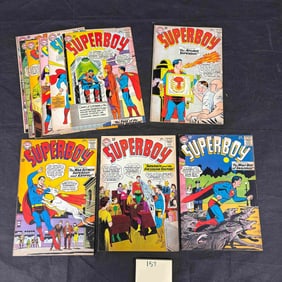 A Group of Six DC Comics Silver Age Superboy Comic Books