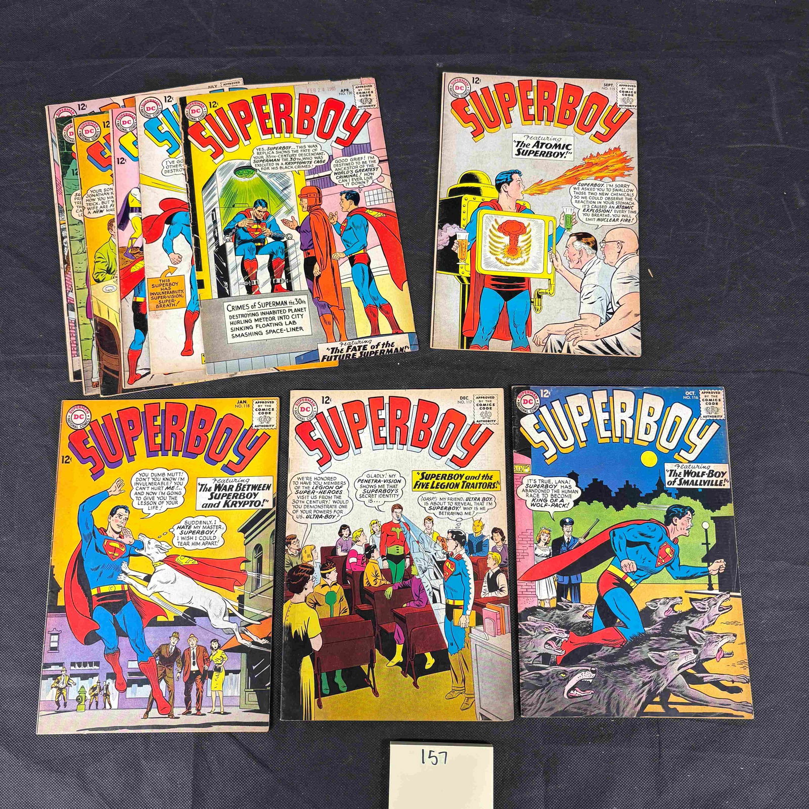 A Group of Six DC Comics Silver Age Superboy Comic Books (1 of 2)
