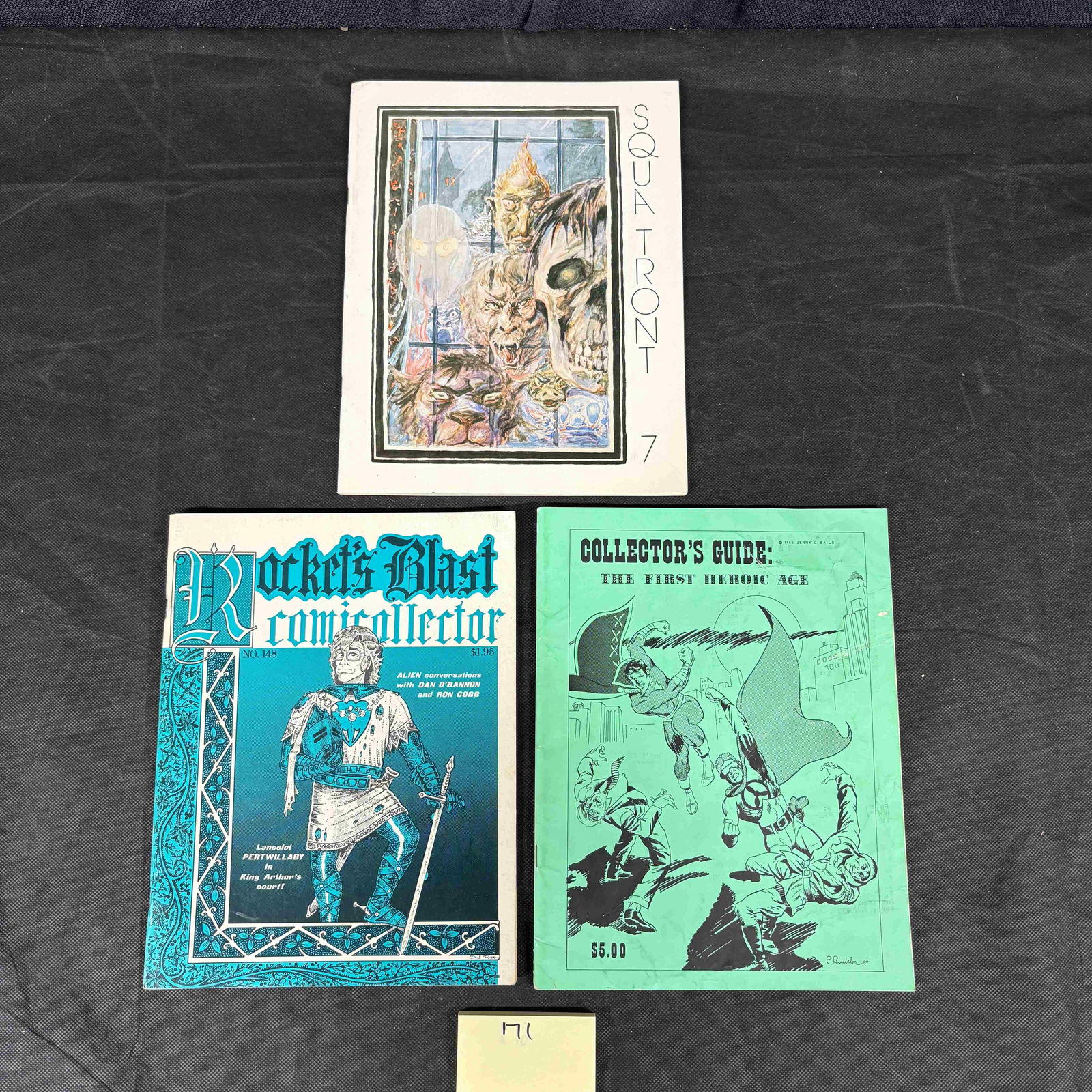 Three Comic and Fantasy Fanzines, including Collector's Guide: The First Heroic Age (1969), Rocket's (1 of 1)