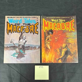 A Pair of 1975 Weird Tales of the Macabre Pulp Magazines, Issues #1 and #2