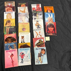 A Group of Vintage Playboy Magazines, 1964-1966