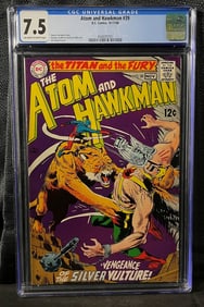 Atom and Hawkman #39 DC Comics 1968, CGC Graded 7.5