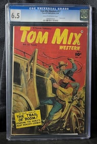 Tom Mix Western #17, Fawcett Publications, Golden Age, Norman Saunders Cover, CGC Graded 6.5