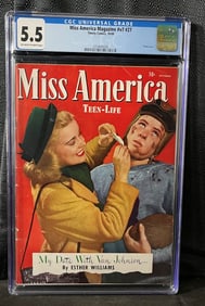 Miss America Magazine #v7 #27, Timely Comics, October 1949, CGC Graded 5.5, Photo Cover, Patsy