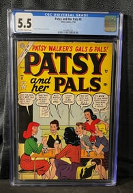 Patsy and Her Pals #8, Atlas Comics, July 1954, CGC Universal Grade 5.5