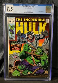 Incredible Hulk #119, Marvel Comics, September 1969, CGC Graded 7.5