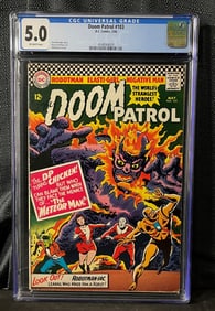 Doom Patrol #103 DC Comics 1966 'The Meteor Man!' CGC 5.0 Off-White Pages