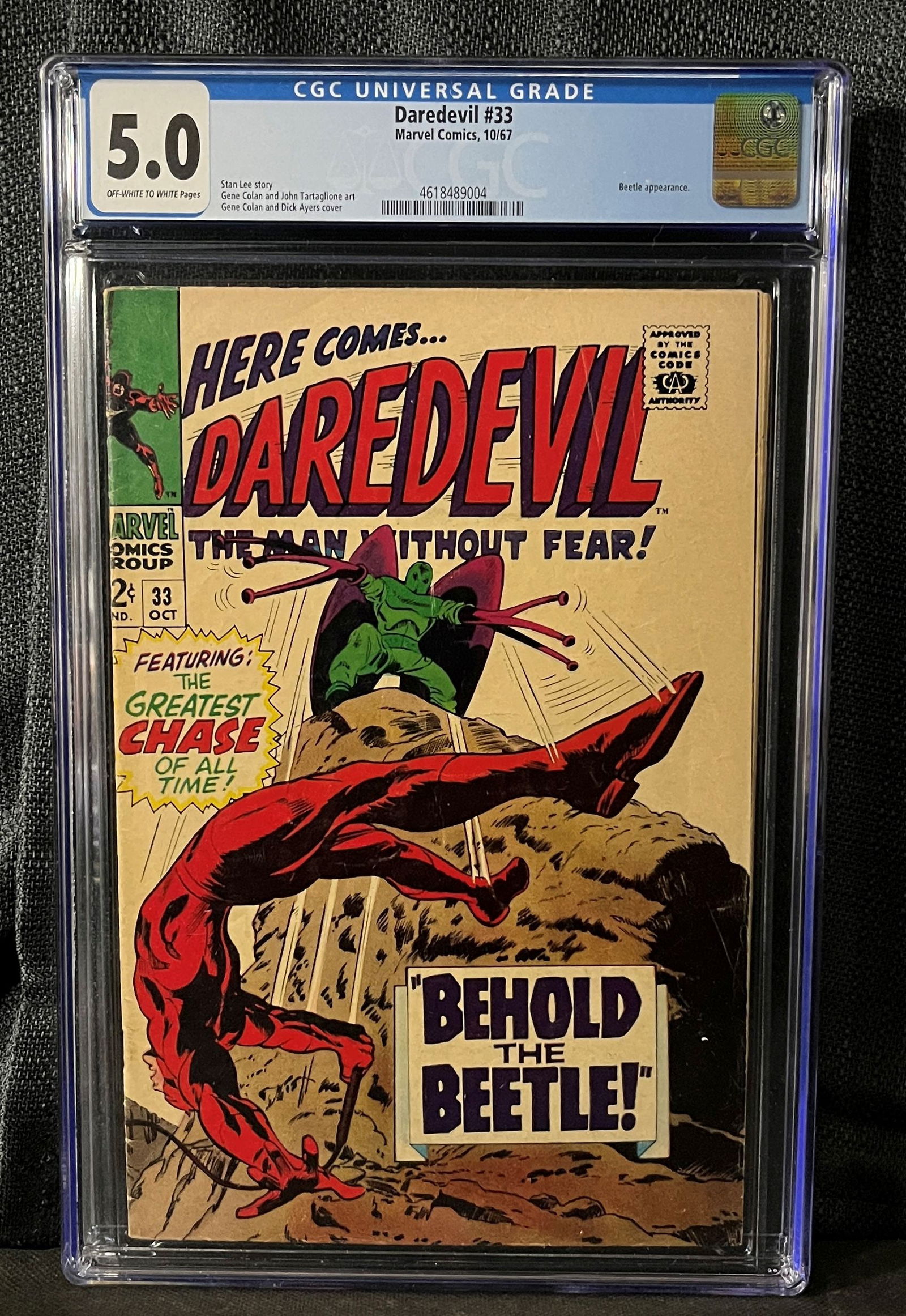 Marvel Comics Daredevil #33, October 1967, CGC Graded 5.0 (1 of 1)