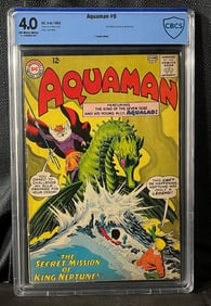 Aquaman #9, DC Comics, May-June 1963, CBCS Graded 4.0, First Appearance of King Neptune