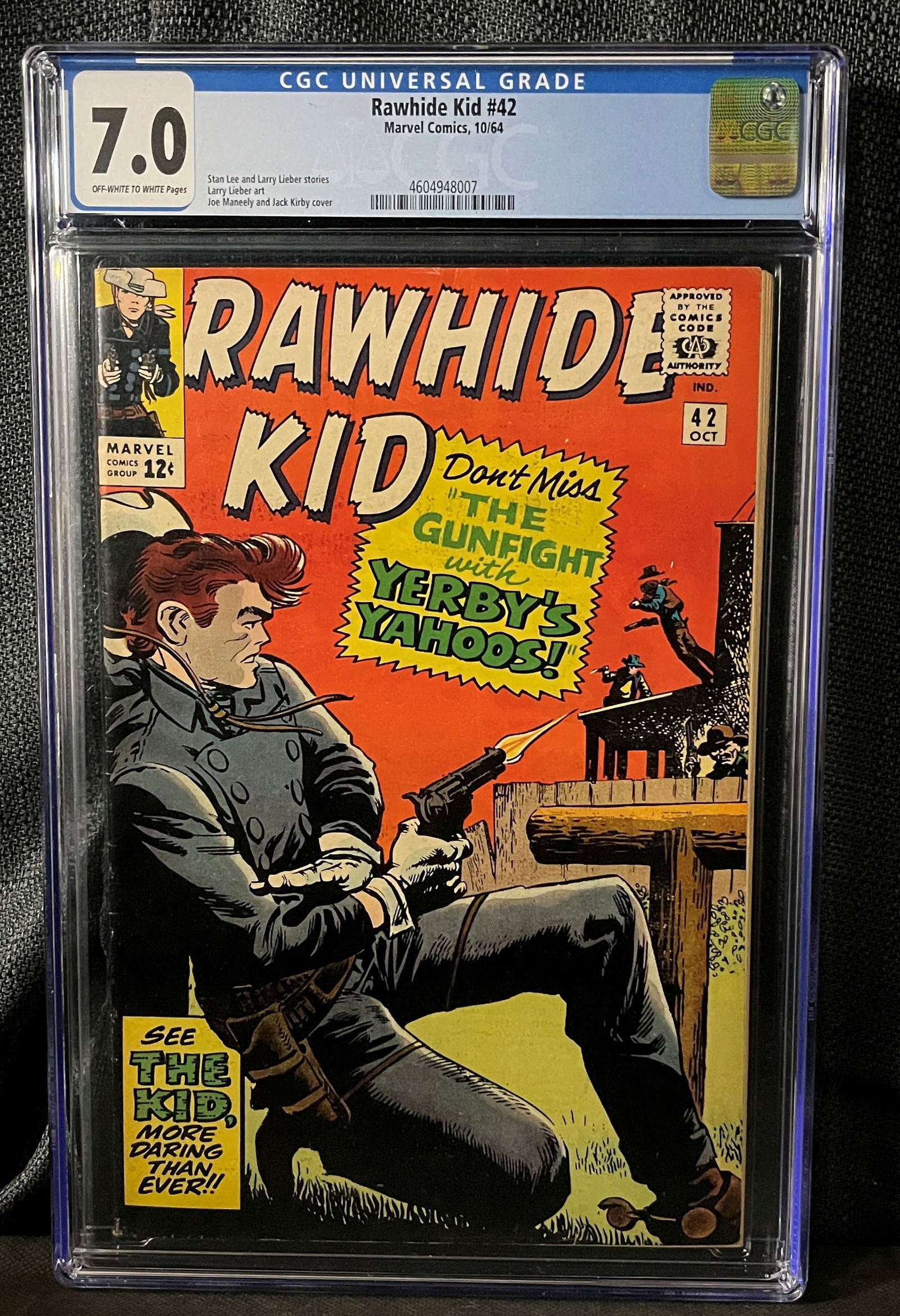 Rawhide Kid #42, Marvel Comics, October 1964, CGC Graded 7.0 (1 of 1)