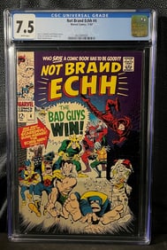 Not Brand Echh #4, Marvel Comics, 11/67, CGC Graded 7.5 White Pages