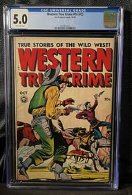 Western True Crime #16 (#2) Fox Features Syndicate, October 1948, CGC Graded 5.0