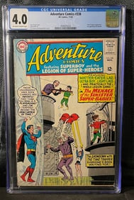 Adventure Comics #338, CGC Graded 4.0, 1st Appearance of Glorith, Time Trapper
