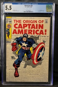 Captain America #109, Marvel Comics, 1969, CGC Graded 5.5, with Erroneous Showcase #26 Label