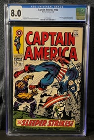 Captain America (1968 1st Series) #102, Marvel Comics, CGC Graded 8.0