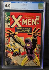 Marvel Comics X-Men #14, 1st Appearance of the Sentinels, CGC Graded 4.0
