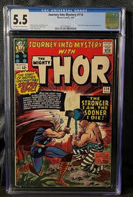 Journey Into Mystery #114 with The Mighty Thor, 1st Appearance of Absorbing Man, CGC Graded 5.5
