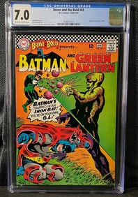 DC Comics, The Brave and the Bold #69, featuring Batman and Green Lantern, CGC Graded 7.0