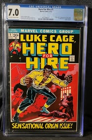 Luke Cage, Hero For Hire #1, Marvel Comics, June 1972, CGC Graded 7.0