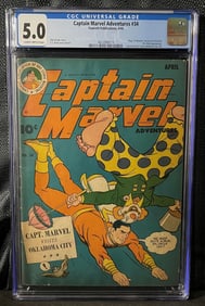 Captain Marvel Adventures #34, Fawcett Publications, Golden Age, CGC Graded 5.0, Mr. Mind Appearance