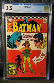 Batman #181 DC Comics, June 1966, CGC Universal Grade 3.5, First Appearance of Poison Ivy