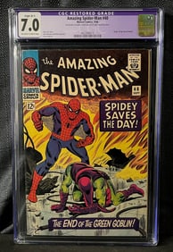 Amazing Spider-Man #40, Marvel Comics, September 1966, CGC Restored Grade 7.0, Origin of the Green