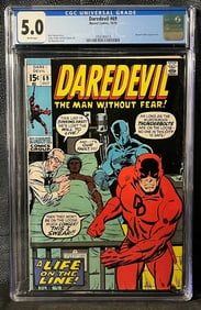 Daredevil #69, Marvel Comics, October 1970, CGC Graded 5.0, Black Panther Appearance