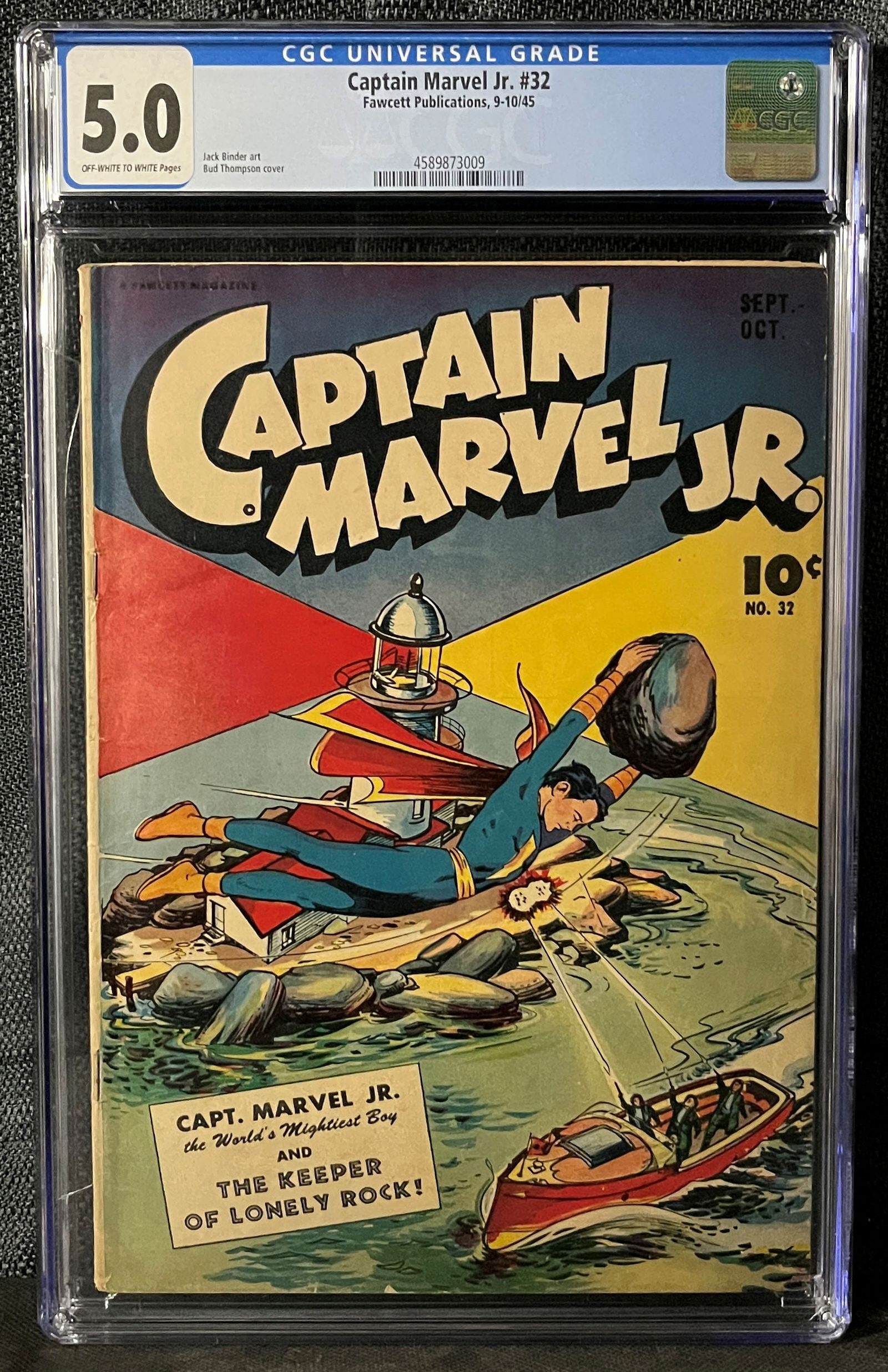 Golden Age Captain Marvel Jr. #32, Fawcett Publications, September-October 1945, CGC Graded 5.0 (1 of 1)