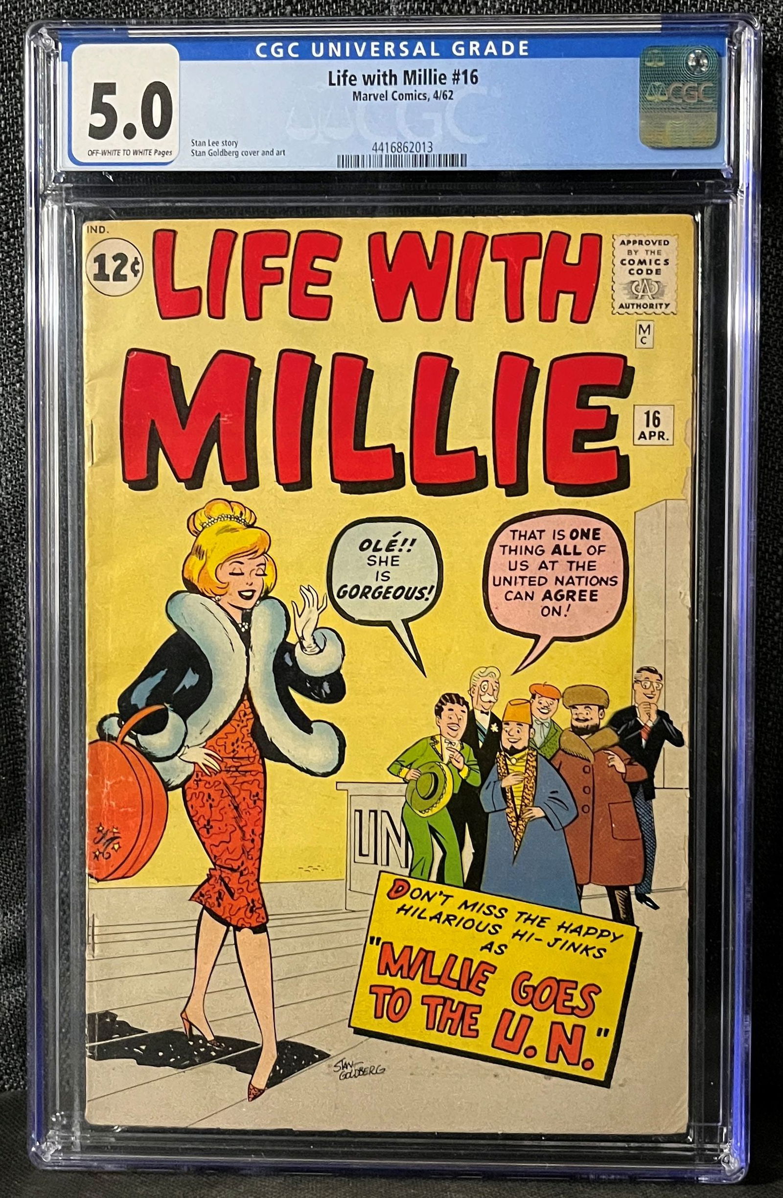 Life with Millie #16, Marvel Comics, April 1962, CGC Graded 5.0 (1 of 1)