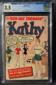 CGC-Graded Marvel Comics Kathy #21, February 1963, Grade 3.5