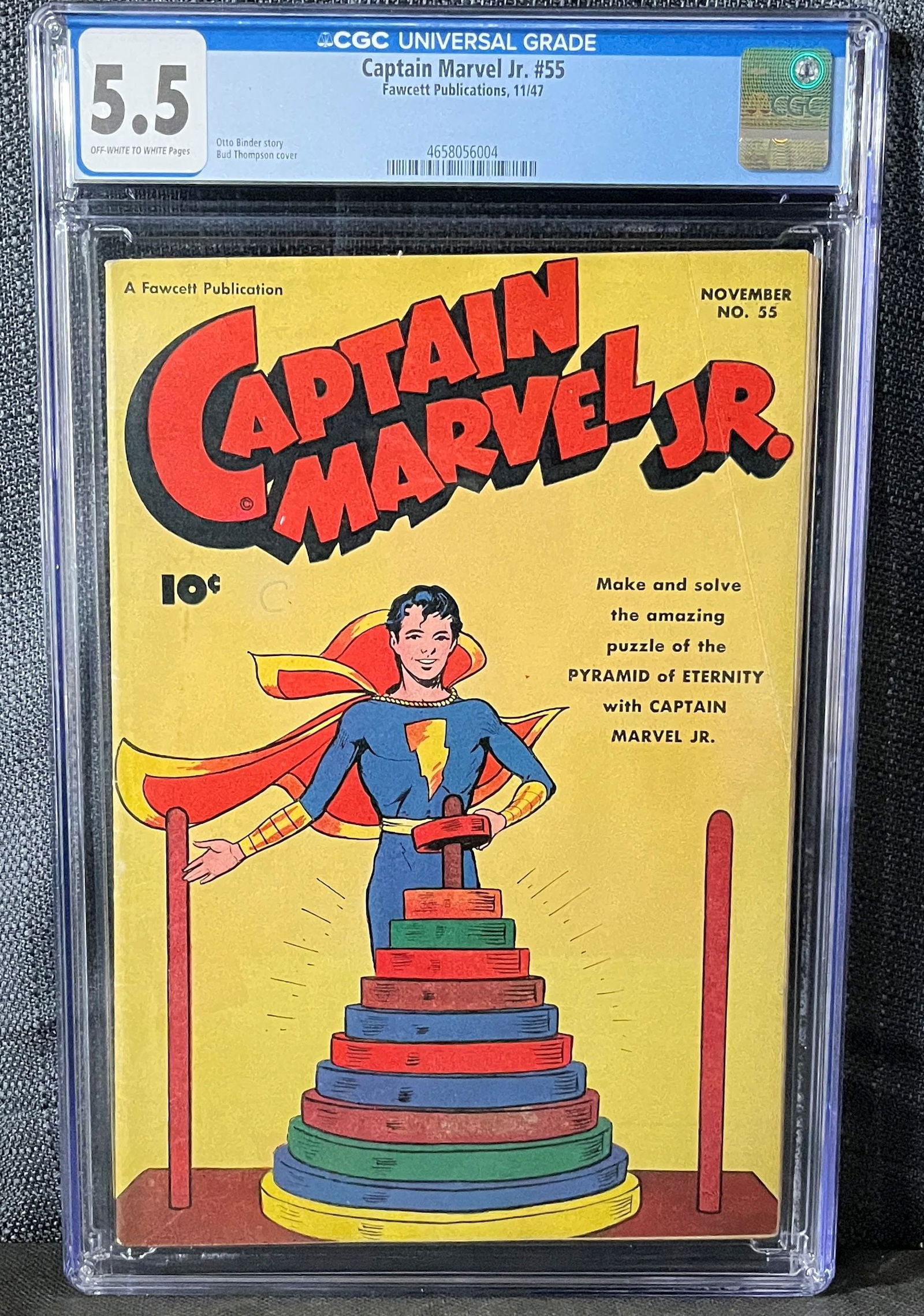 Captain Marvel Jr. #55 (Fawcett Comics, November 1947) CGC Universal Grade 5.5 (1 of 1)